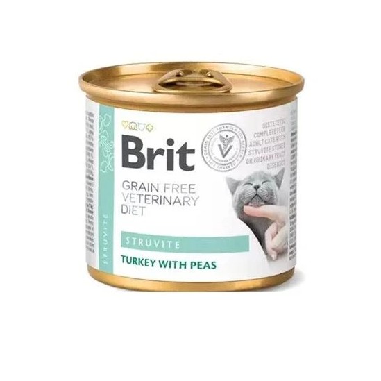Brit Veterinary Diets GF cat Struvite 200 g konzerva